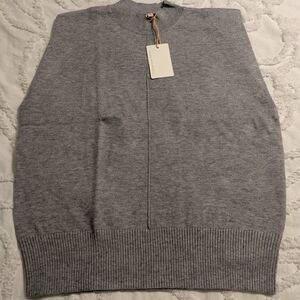 Gray Women's Sleeveless Sweater